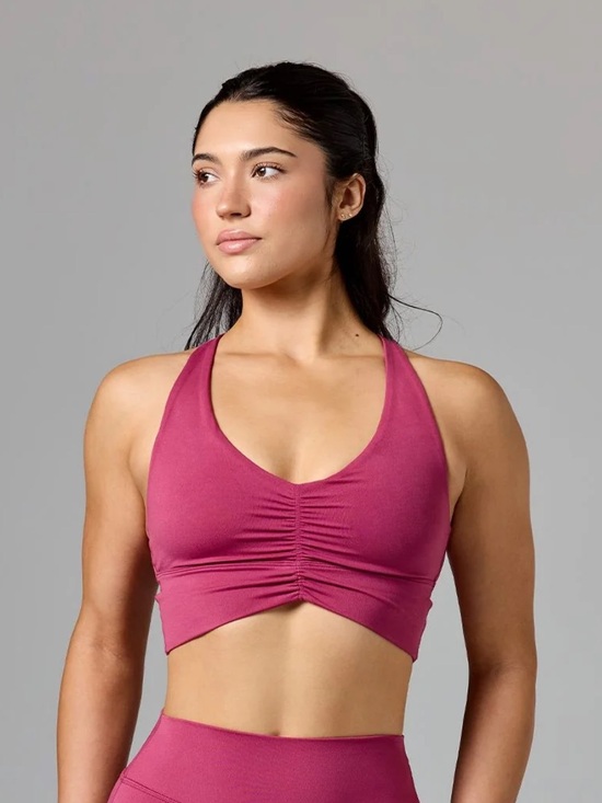 Paragon Fitwear Other - Paragon Reluna Ruched Sports Bra Raspberry XS | Buttery Soft Activewear